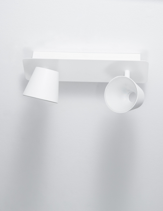 Plafoniera LED liniara alba Dalen cu 2 spoturi reglabile, 9155362 - Novaluce [4]