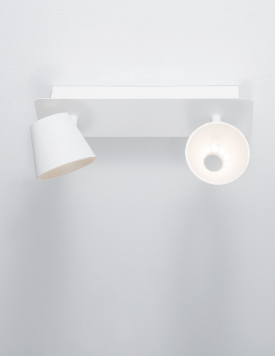 Plafoniera LED liniara alba Dalen cu 2 spoturi reglabile, 9155362 - Novaluce [2]