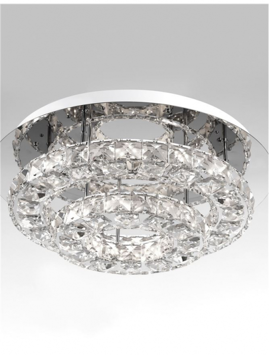 Plafoniera LED lux rotunda Katinca, sticla transparenta, Ø 40/60 cm, 9172519 - Novaluce [5]