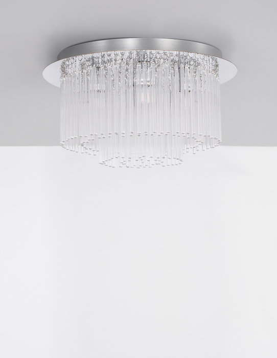 Plafoniera LED rotunda eleganta Runa, baza metal cu elemente din sticla, 9180891 - Novaluce [3]