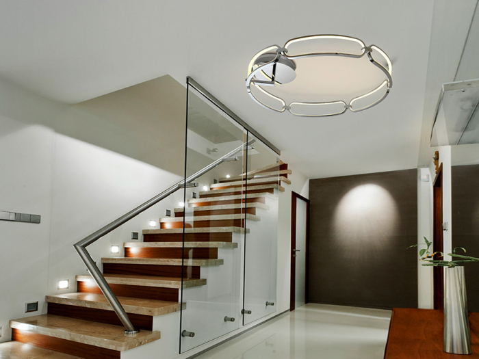 Plafoniera dimabila LED rotunda lux crom Githa Ø 80 cm, metal, 786577 - Schuller [4]