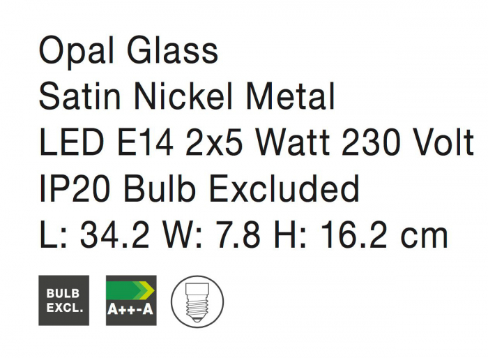 Plafoniera liniara cu 2/3 spoturi Agapi, baza din metal, abajururi de sticla, 667003 - Novaluce [8]