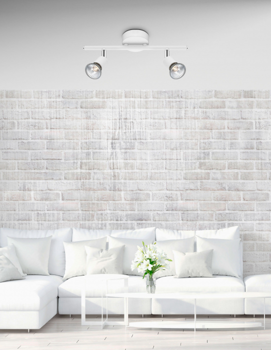 Plafoniera liniara nichel/cupru/negru/auriu/alb/maro cu 2/3/4 spoturi LED Marila, din metal, 661002 - Novaluce [2]