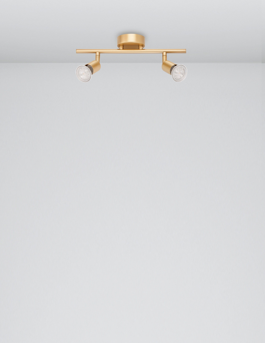 Plafoniera liniara nichel/cupru/negru/auriu/alb/maro cu 2/3/4 spoturi LED Marila, din metal, 661002 - Novaluce [32]