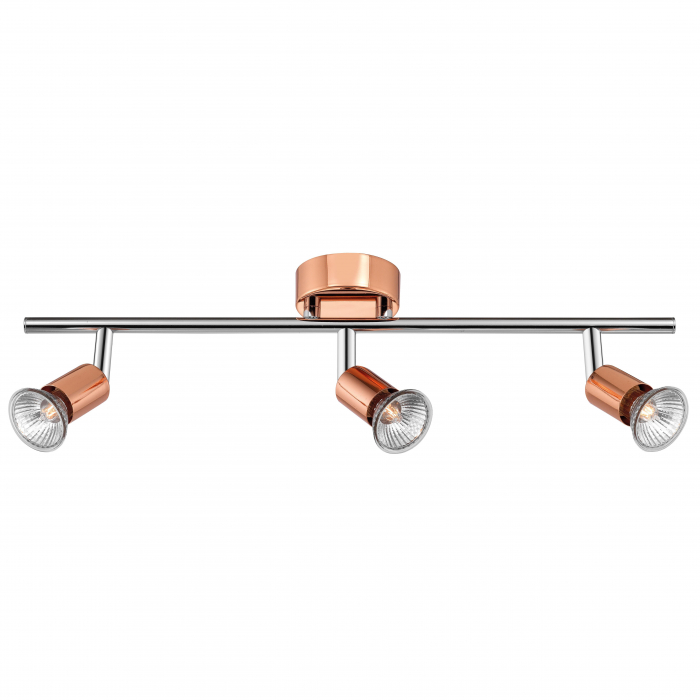 Plafoniera liniara nichel/cupru/negru/auriu/alb/maro cu 2/3/4 spoturi LED Marila, din metal, 661002 - Novaluce [28]