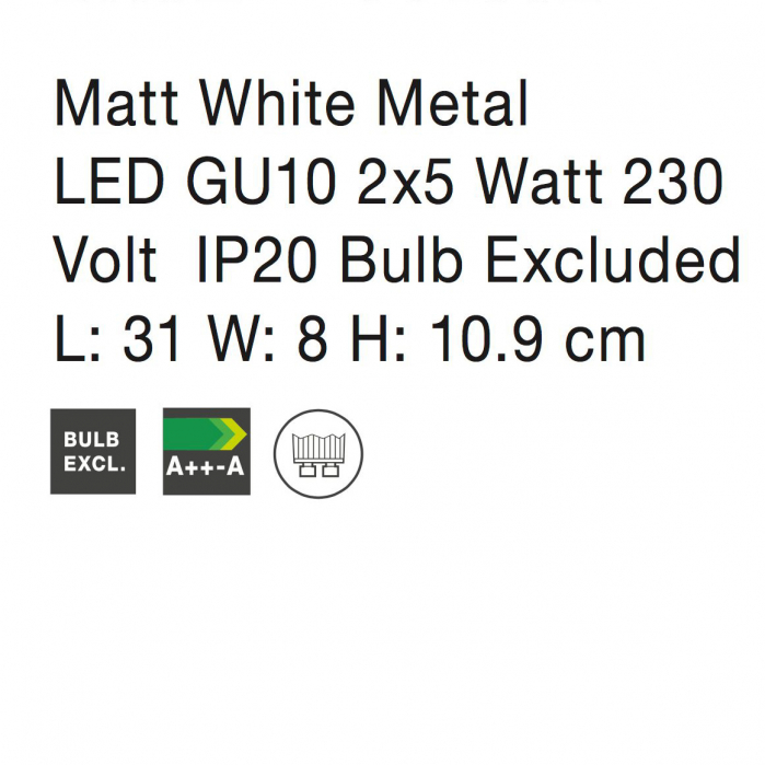 Plafoniera liniara nichel/cupru/negru/auriu/alb/maro cu 2/3/4 spoturi LED Marila, din metal, 661002 - Novaluce [14]