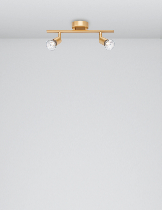 Plafoniera liniara nichel/cupru/negru/auriu/alb/maro cu 2/3/4 spoturi LED Marila, din metal, 661002 - Novaluce [31]