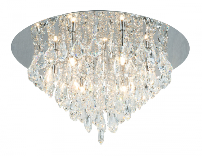 Plafoniera lux rotunda cu cristale Lelise Ø 60 cm metal/sticla, C0045 - Maxlight [2]