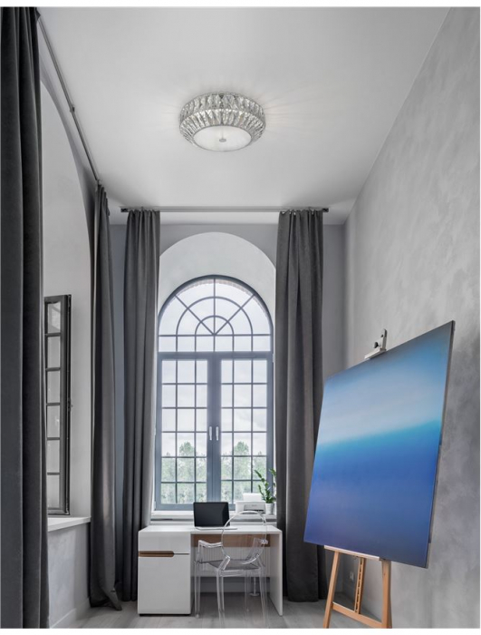 Plafoniera lux rotunda Franci, sticla transparenta, Ø 42 cm, 8501651 - Novaluce [2]