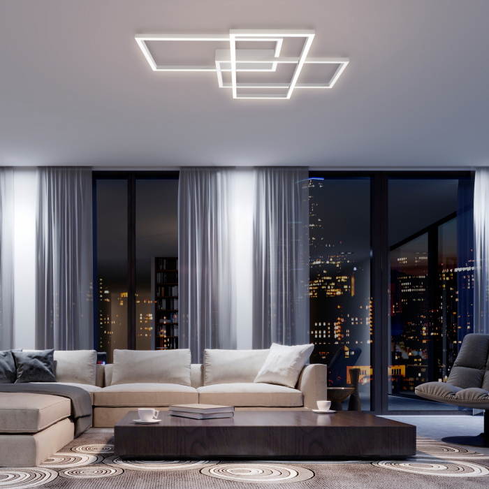 Plafoniera LED Rida MOD015CL-L80W, 80W, 4100lm, lumina calda, IP20, alba, Maytoni [2]