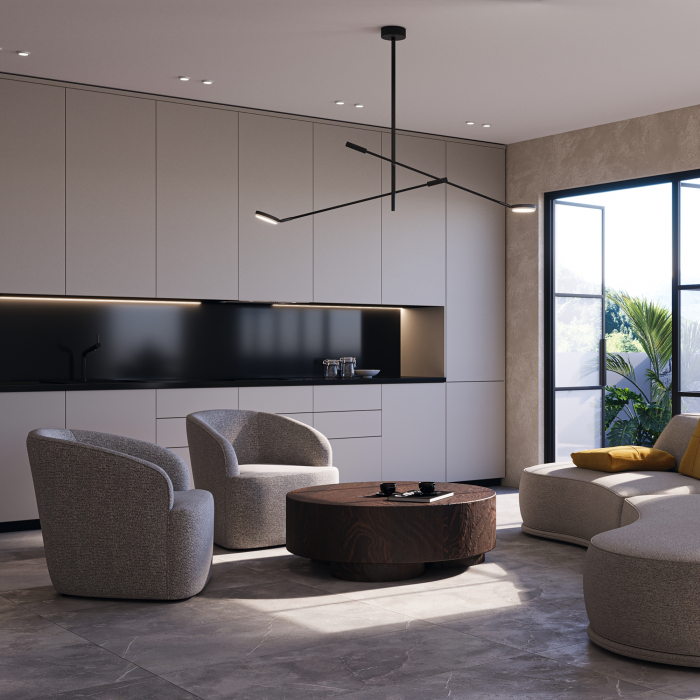 Plafoniera FAD Negru 3000k MOD070CL-L15B3K1 Maytoni Modern [2]