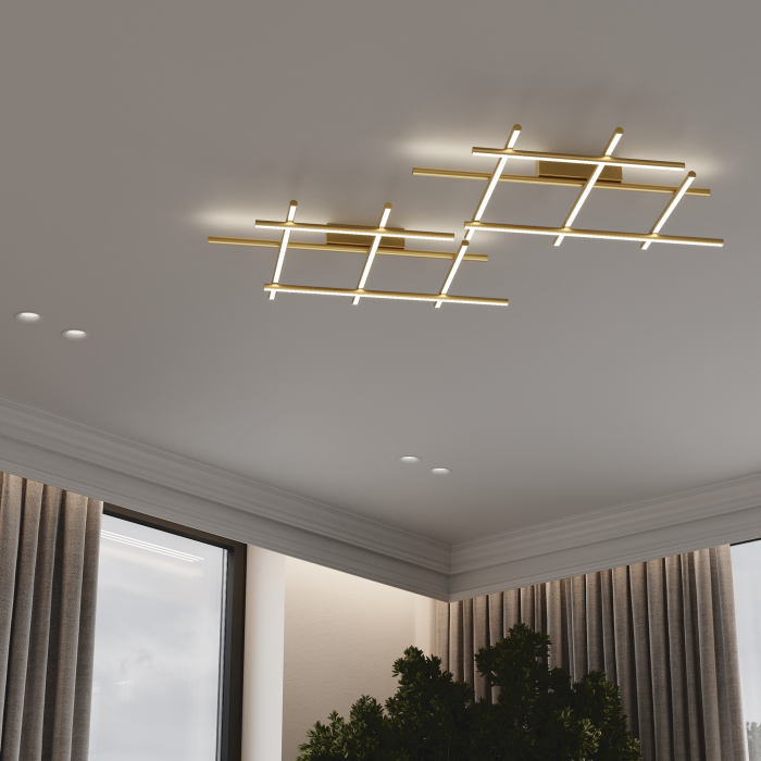 Plafoniera LED Radiance MOD278CL-L50G3K, 50W, 2250lm, lumina cald, IP20, aurie, Maytoni [2]