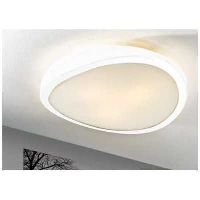 Plafoniera moderna alba/crom tip pendul Gilo Ø 48/58 cm, metal si sticla, AZ 0982 - Azzardo [3]