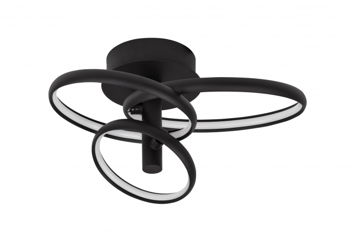 Plafoniera moderna alba/neagra Vilma 45 cm dimabila, cercuri LED reglabile, stil minimalist, 9349062 - Novaluce [12]