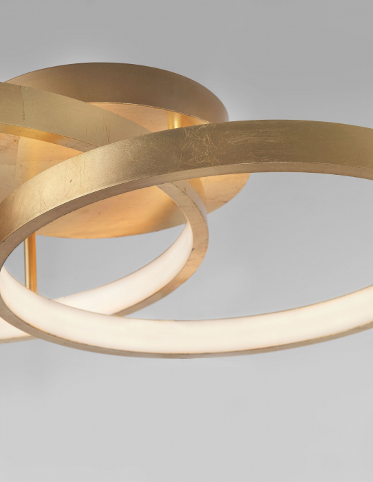 Plafoniera moderna aurie 2 cercuri LED Kodey 64 cm, design lux, 8100282 - Novaluce [4]