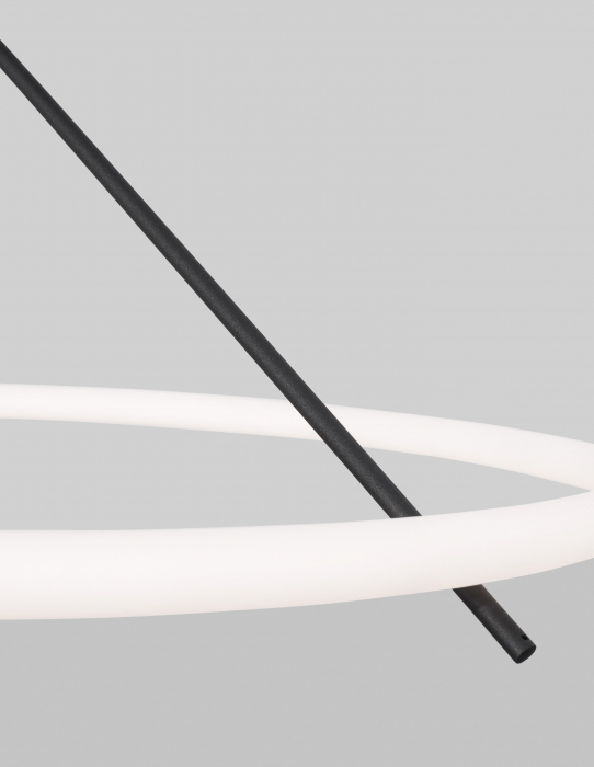 Plafoniera moderna cerc LED dimabil Loch Ø60 cm, stil minimalist alb cu negru, 9892161 - Novaluce [4]