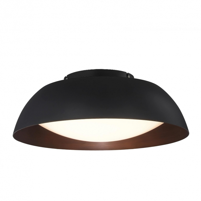 Plafoniera moderna LED Kenzie Ø 60 cm metal negru/cupru, design industrial, AZ 3146 - Azzardo [2]