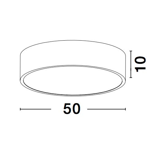 Plafoniera moderna rotunda LED alba/gri Gonca Ø40/50 cm, aluminiu & acril, 7165201 - Novaluce [6]