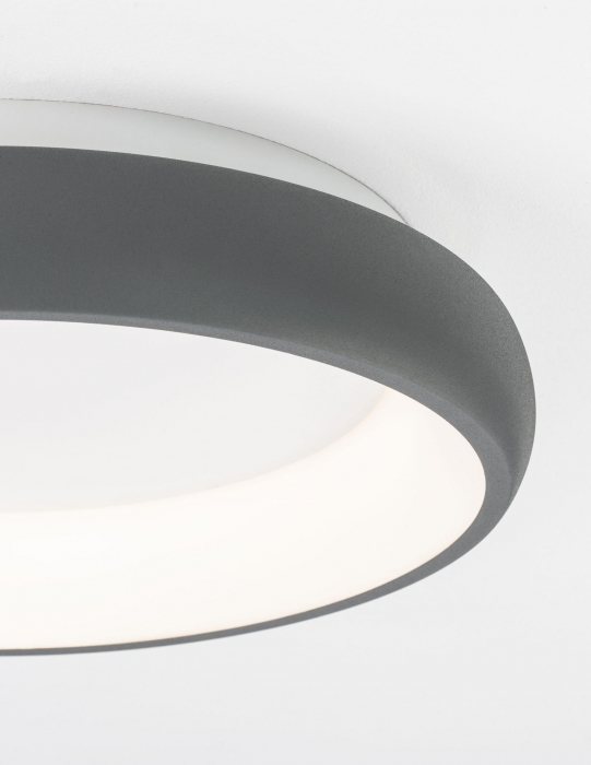 Plafoniera moderna rotunda LED dimabila Idalia diverse dimensiuni, neagra/gri/maro/alba, 8105605 D - Novaluce [15]