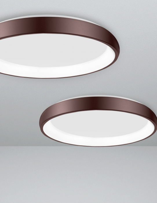 Plafoniera moderna rotunda LED dimabila Idalia diverse dimensiuni, neagra/gri/maro/alba, 8105605 D - Novaluce [35]
