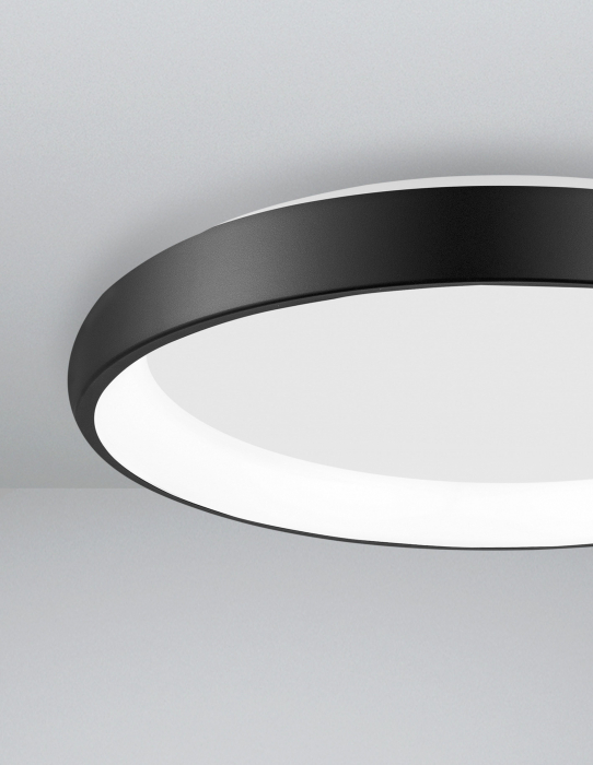 Plafoniera moderna rotunda LED dimabila Idalia diverse dimensiuni, neagra/gri/maro/alba, 8105605 D - Novaluce [27]
