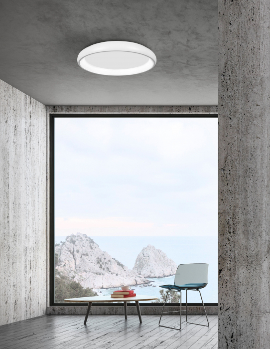 Plafoniera moderna rotunda LED dimabila Idalia diverse dimensiuni, neagra/gri/maro/alba, 8105605 D - Novaluce [30]