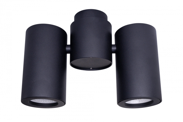 Spot negru aplicat 2 surse de lumina ajustabile Margo 21x15 cm din metal, C0114 - Maxlight [2]