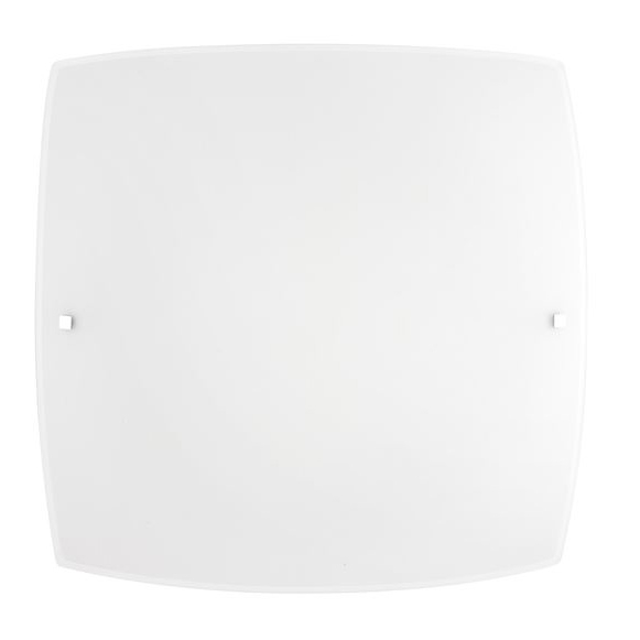 Plafoniera patrata alba Alesia, diverse dimensiuni, din sticla, 600301 - Novaluce [2]