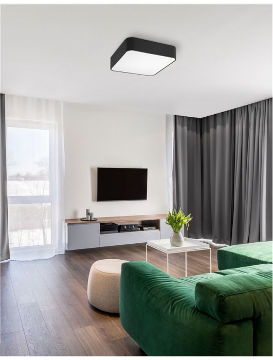 Plafoniera patrata diverse culori Sisko 36x36/46x46 cm, din metal, 866602 - Novaluce [2]