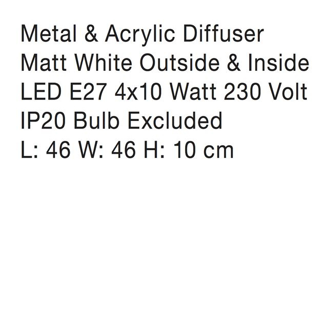 Plafoniera patrata diverse culori Sisko 36x36/46x46 cm, din metal, 866602 - Novaluce [12]