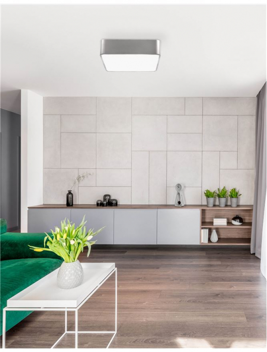 Plafoniera patrata diverse culori Sisko 36x36/46x46 cm, din metal, 866602 - Novaluce [10]