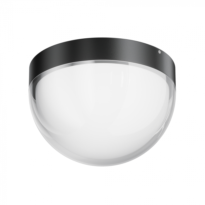 Plafoniera pentru exterior LED Mon O438CL-L12GF3K, 12W, 1100lm, lumina calda, IP65, grafit, Maytoni [1]
