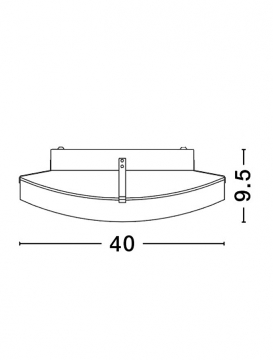 Plafoniera rotunda alba Kuna Ø 30/40 cm din sticla, 600401 - Novaluce [6]