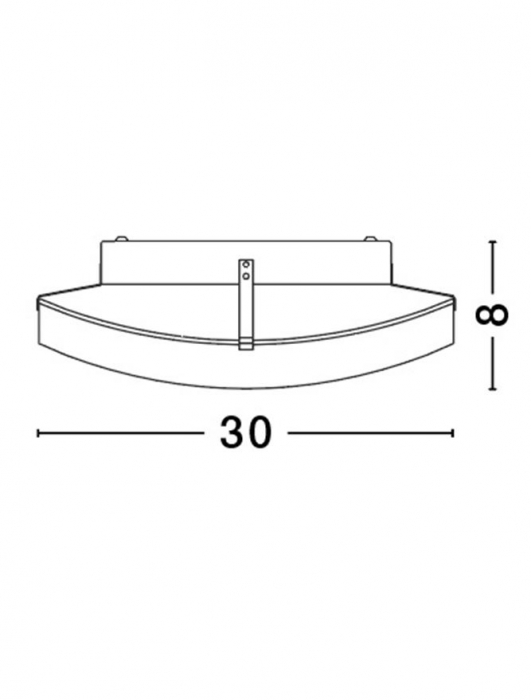 Plafoniera rotunda alba Kuna Ø 30/40 cm din sticla, 600401 - Novaluce [4]