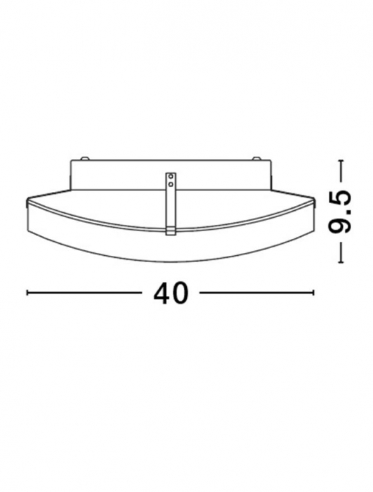 Plafoniera rotunda alba Laur Ø 30/40 cm din sticla, 605801 - Novaluce [6]