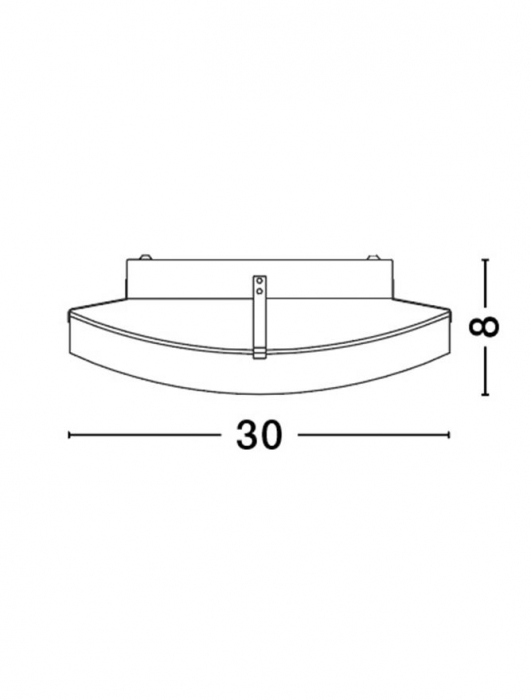 Plafoniera rotunda alba Laur Ø 30/40 cm din sticla, 605801 - Novaluce [4]
