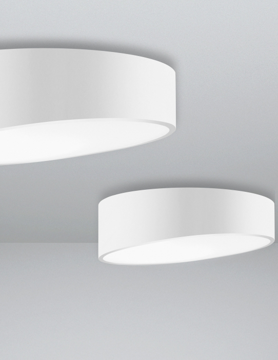Plafoniera rotunda alba/neagra in unghi Linos Ø40/50 cm, metal si acril, 9111261 - Novaluce [12]