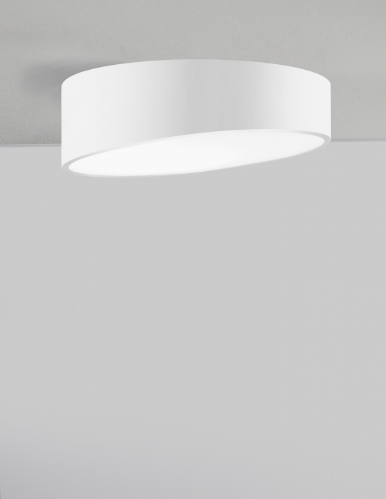 Plafoniera rotunda alba/neagra in unghi Linos Ø40/50 cm, metal si acril, 9111261 - Novaluce [10]