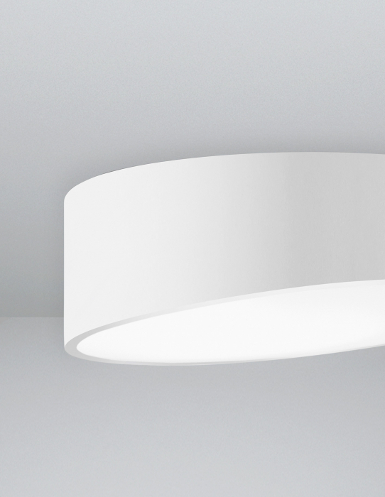 Plafoniera rotunda alba/neagra in unghi Linos Ø40/50 cm, metal si acril, 9111261 - Novaluce [11]