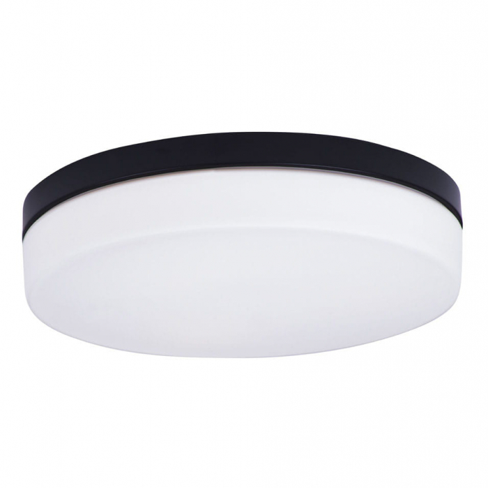 Plafoniera rotunda alba/neagra Mariko Ø 40 cm metal/sticla opal, IP44, C0194 - Maxlight [2]
