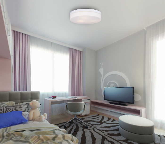 Plafoniera rotunda alba/neagra Mariko Ø 40 cm metal/sticla opal, IP44, C0194 - Maxlight [3]