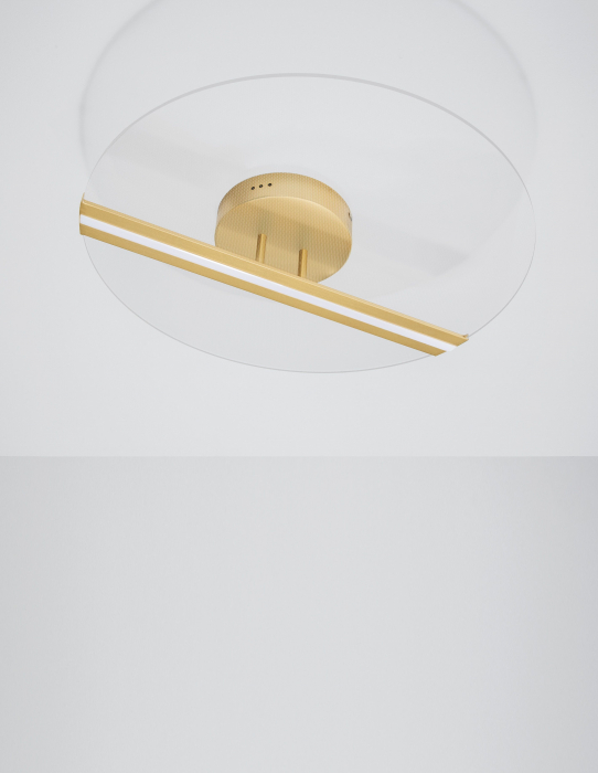 Plafoniera rotunda aurie Souma 53 cm, iluminare LED 30W, design modern lux, 9545330 - Novaluce [2]