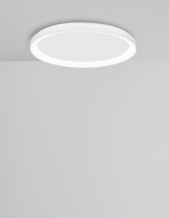 Plafoniera rotunda dimabila LED alba/neagra Naye 38/48/58 cm, design minimalist, 9853672 - Novaluce [15]