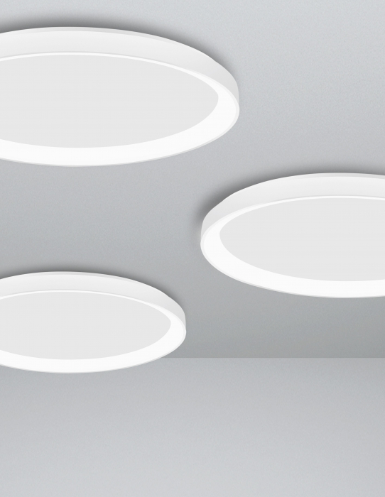 Plafoniera rotunda dimabila LED alba/neagra Naye 38/48/58 cm, design minimalist, 9853672 - Novaluce [16]