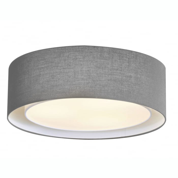 Plafoniera rotunda Istam Ø 50/60 cm, material textil gri/negru/alb, design modern, AZ 3330 - Azzardo [6]