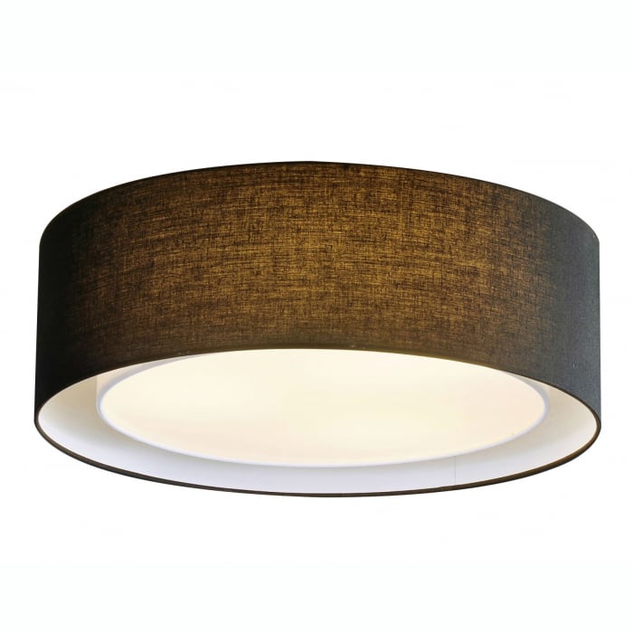 Plafoniera rotunda Istam Ø 50/60 cm, material textil gri/negru/alb, design modern, AZ 3330 - Azzardo [4]