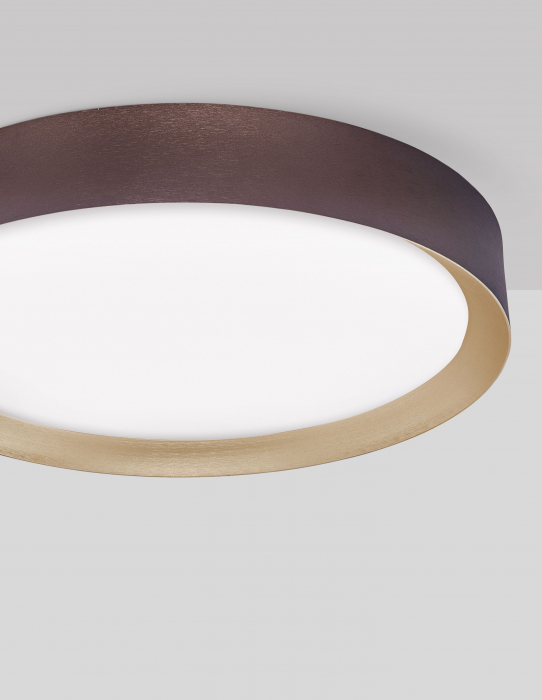 Plafoniera rotunda LED alba/neagra/maro Alise 50 cm, design modern, 9818452 - Novaluce [18]