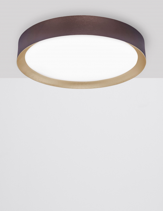 Plafoniera rotunda LED alba/neagra/maro Alise 50 cm, design modern, 9818452 - Novaluce [17]