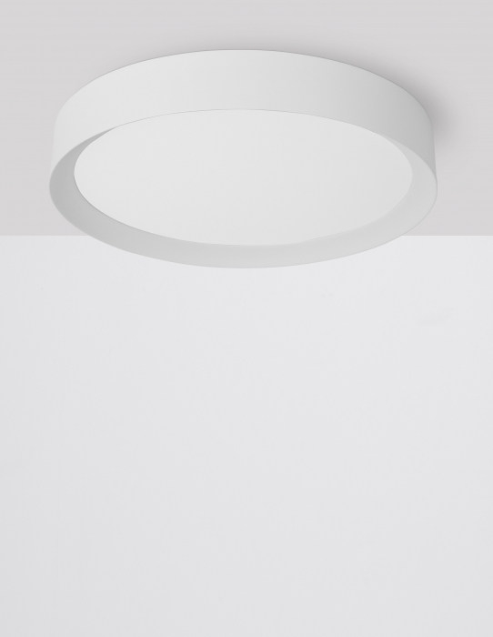 Plafoniera rotunda LED alba/neagra/maro Alise 50 cm, design modern, 9818452 - Novaluce [10]