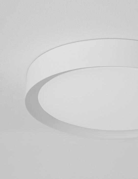 Plafoniera rotunda LED alba/neagra/maro Alise 50 cm, design modern, 9818452 - Novaluce [12]